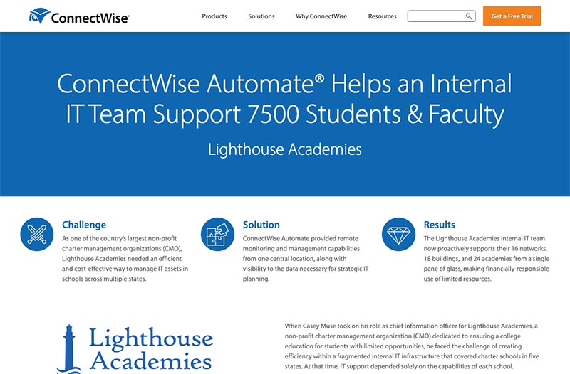 Internal IT Case Study ConnectWise Automate